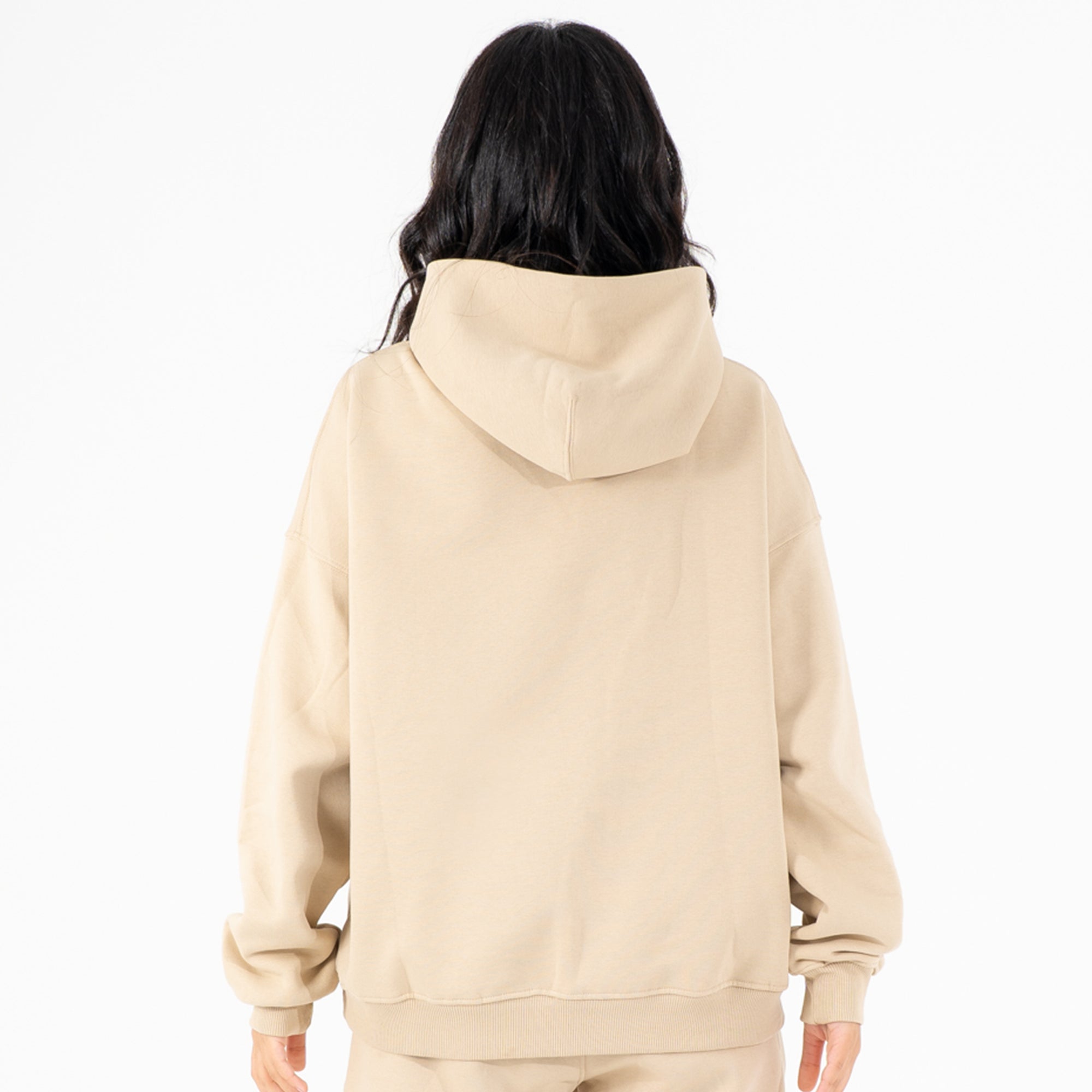 Melton beige hoodie