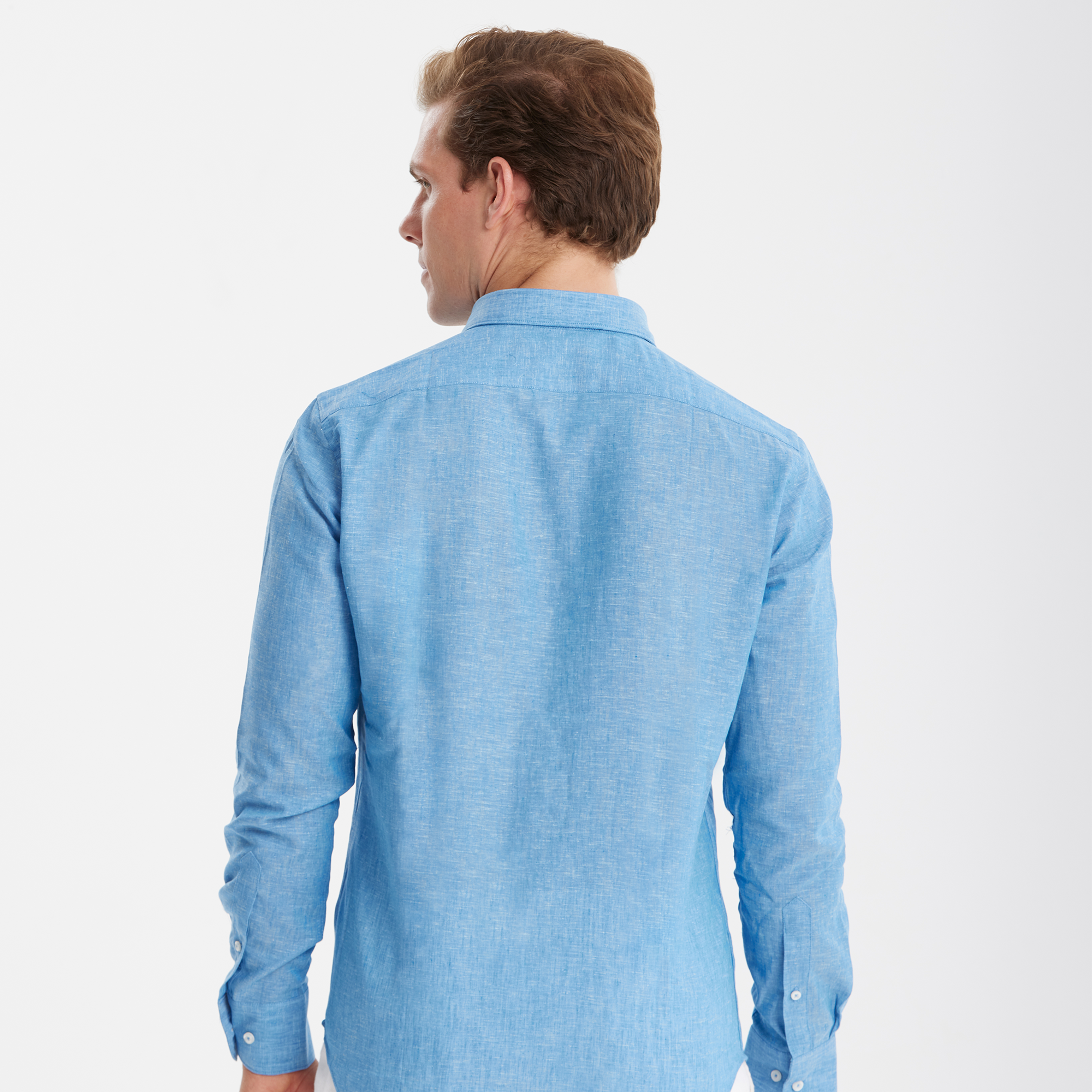 Linen shirt ( Blue )