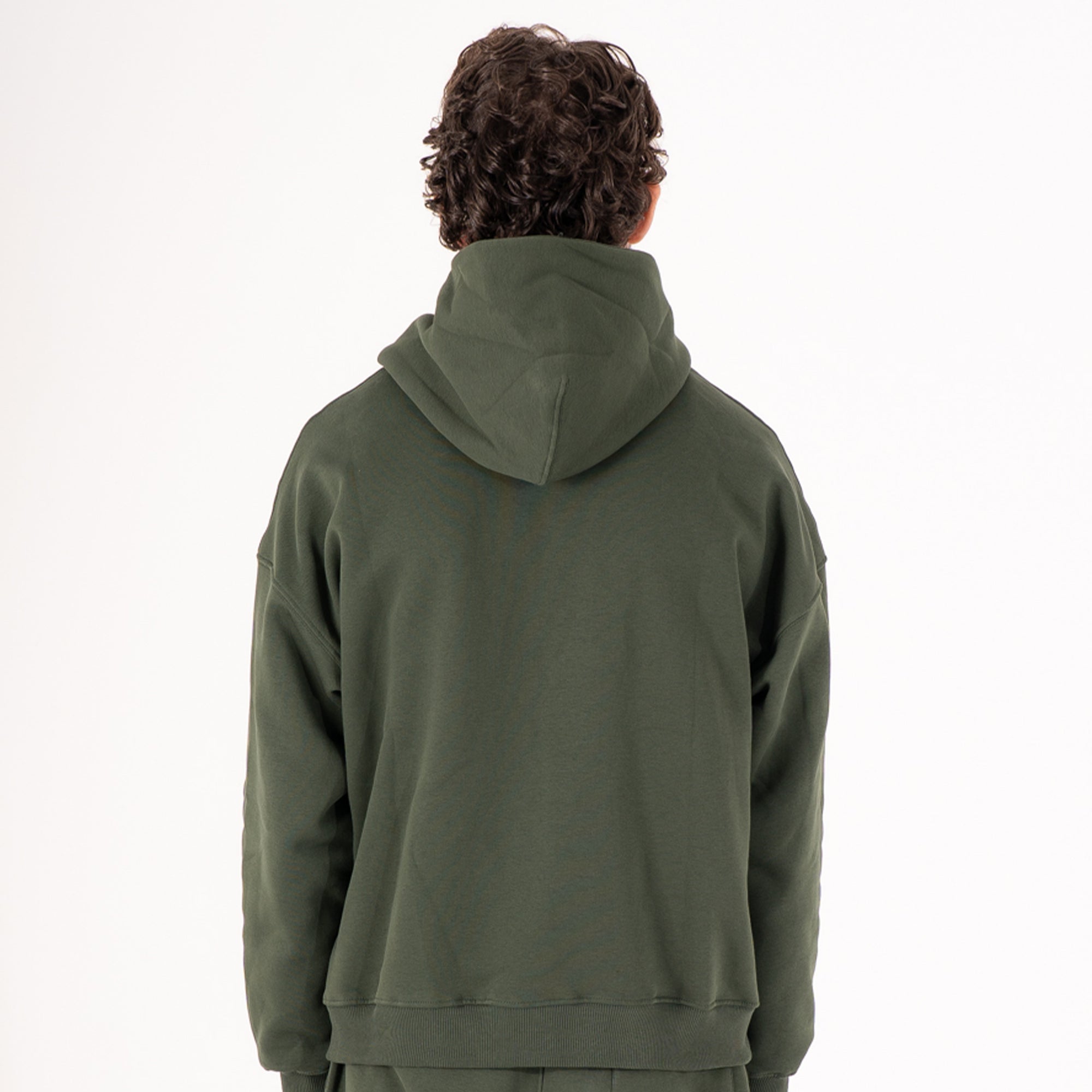 Melton olive hoodie