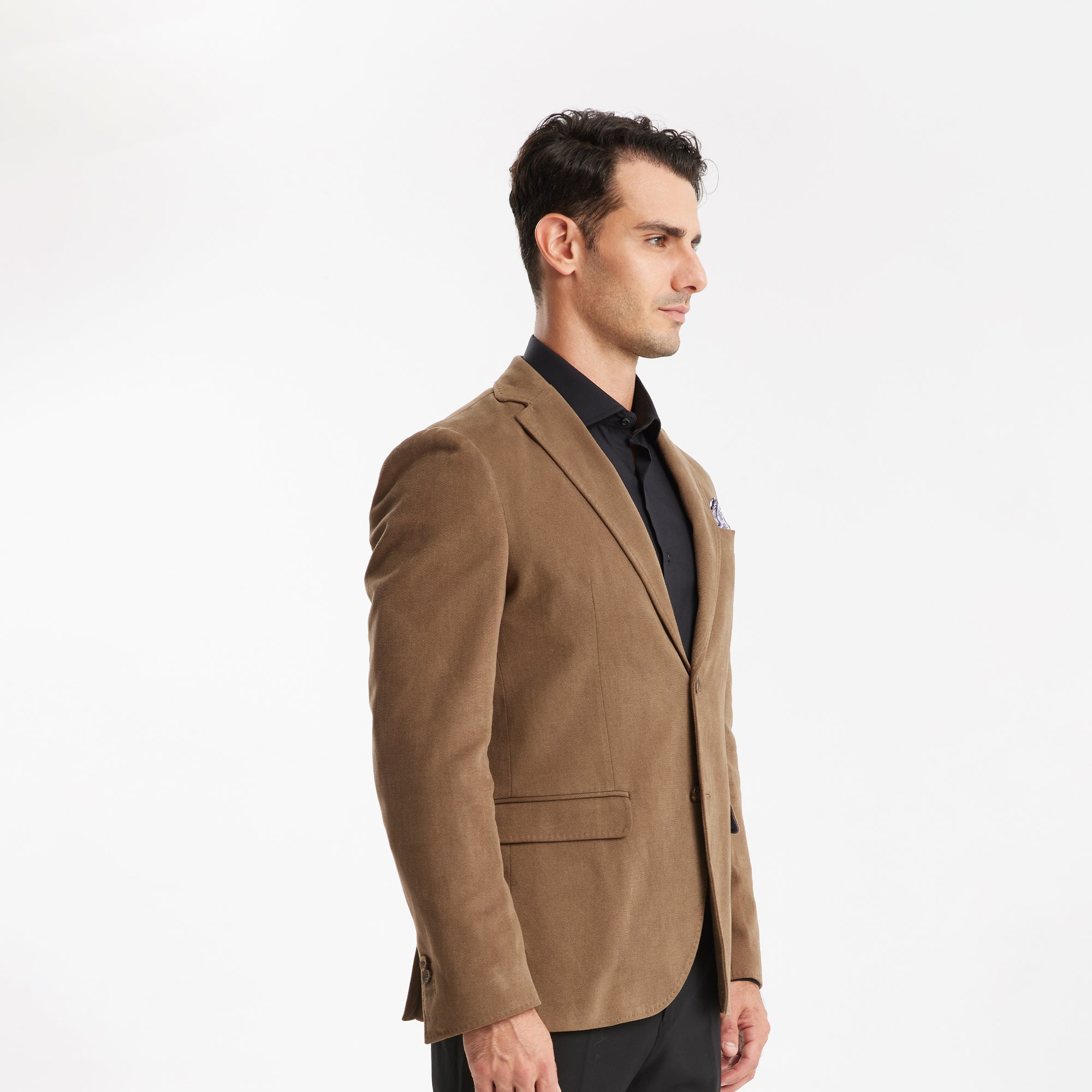 Camel linen clearance blazer