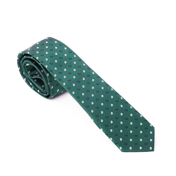 Green White & Blue Dotted Tie - Gentsuits