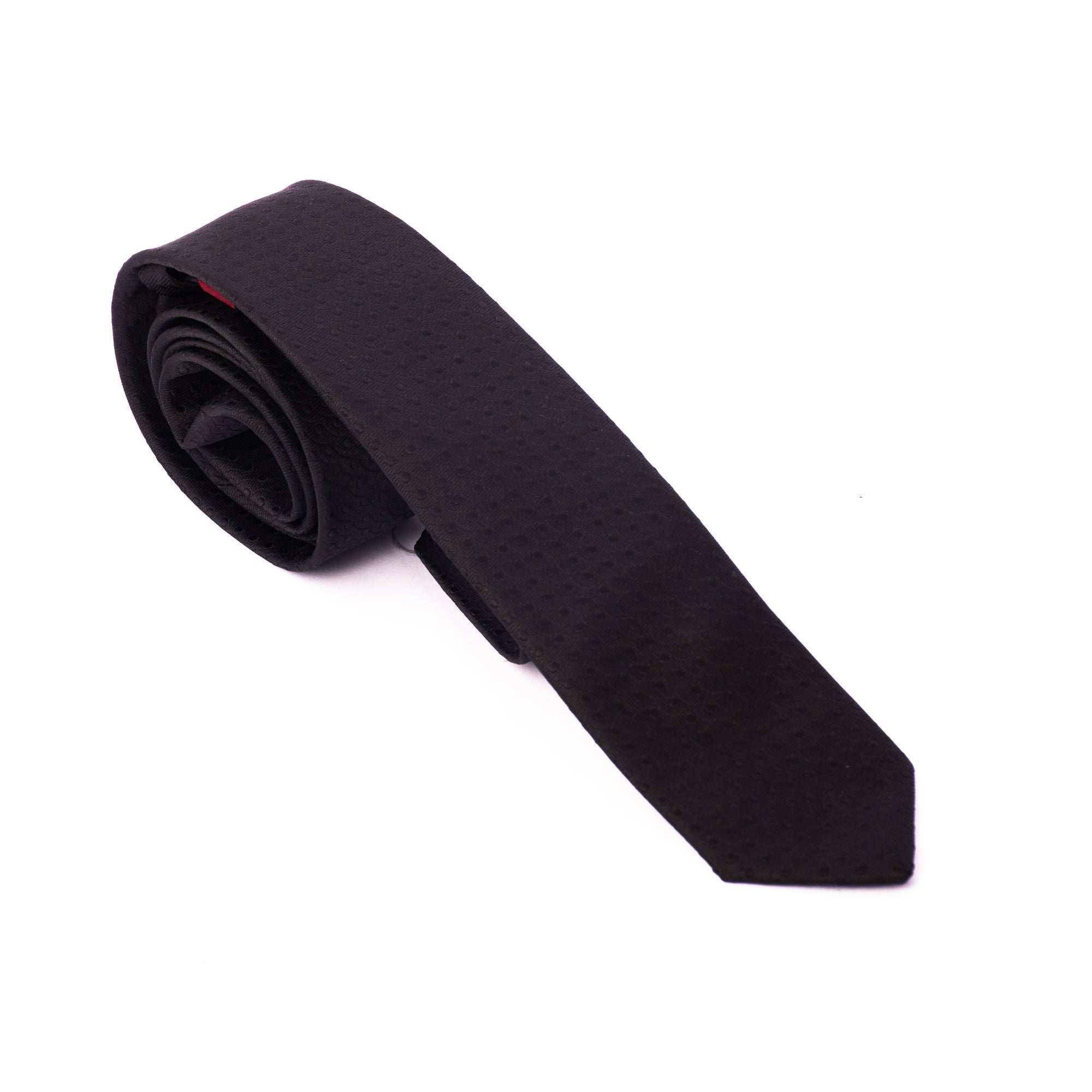 Black Dotted Pattern Tie - Gentsuits