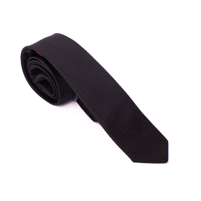 Black Dotted Pattern Tie - Gentsuits