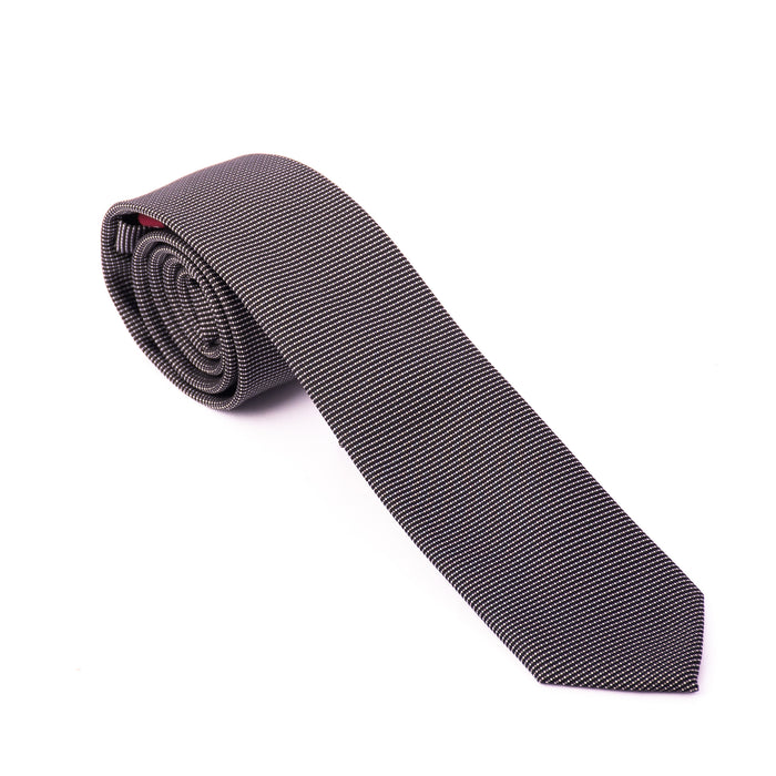 Black & White Squared Pattern Tie - Gentsuits