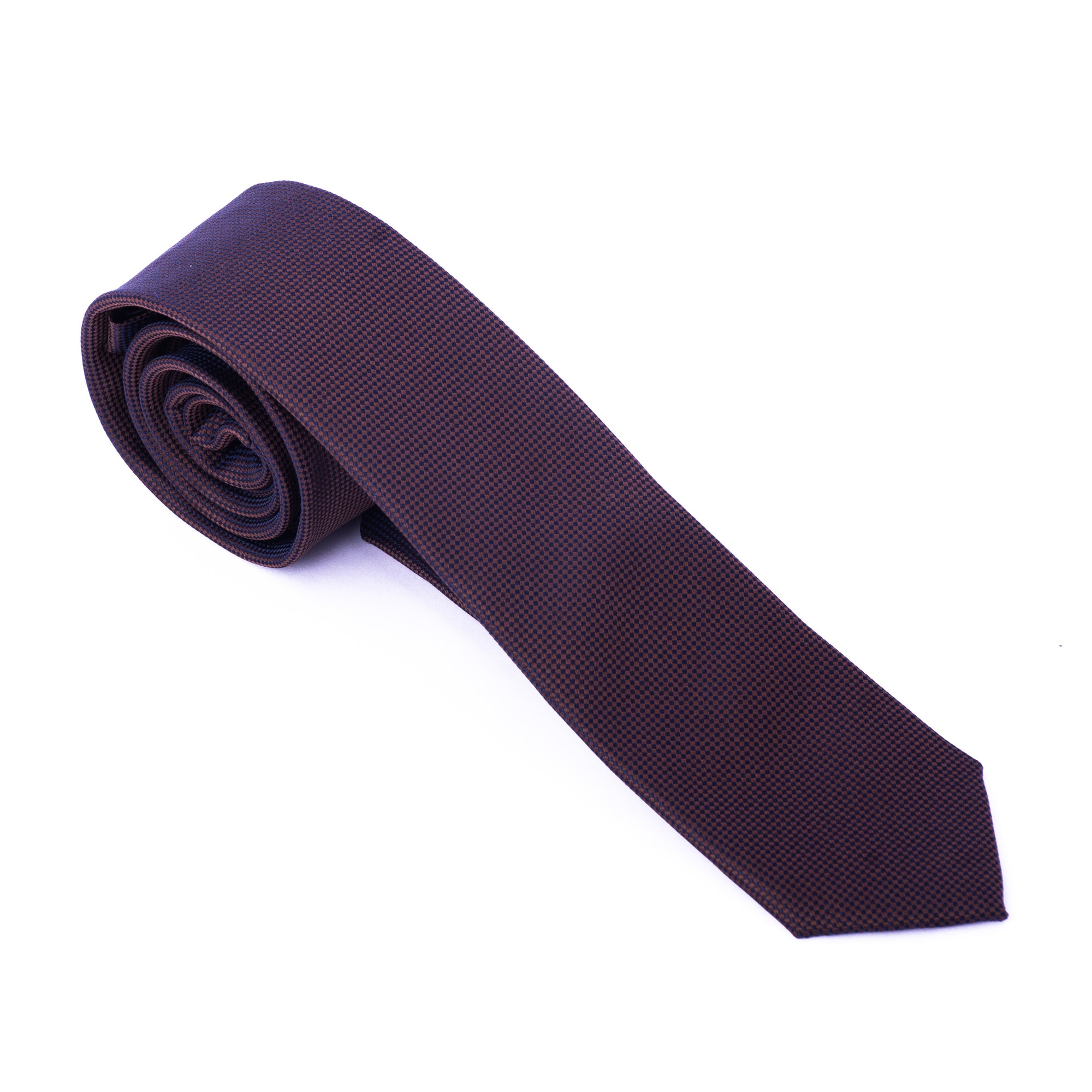 Purple Blue Squared Pattern Tie - Gentsuits