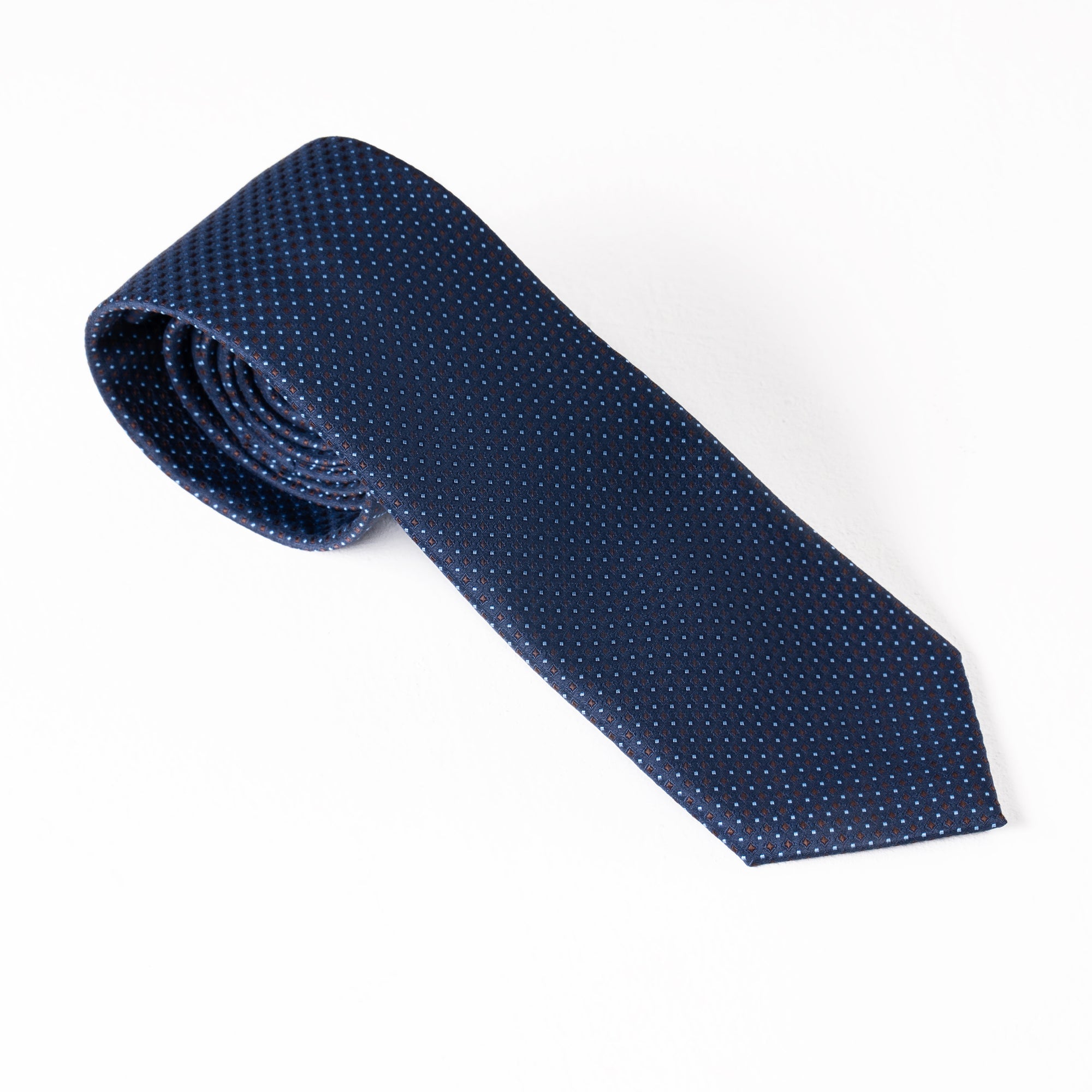Black & Blue Dotted Tie