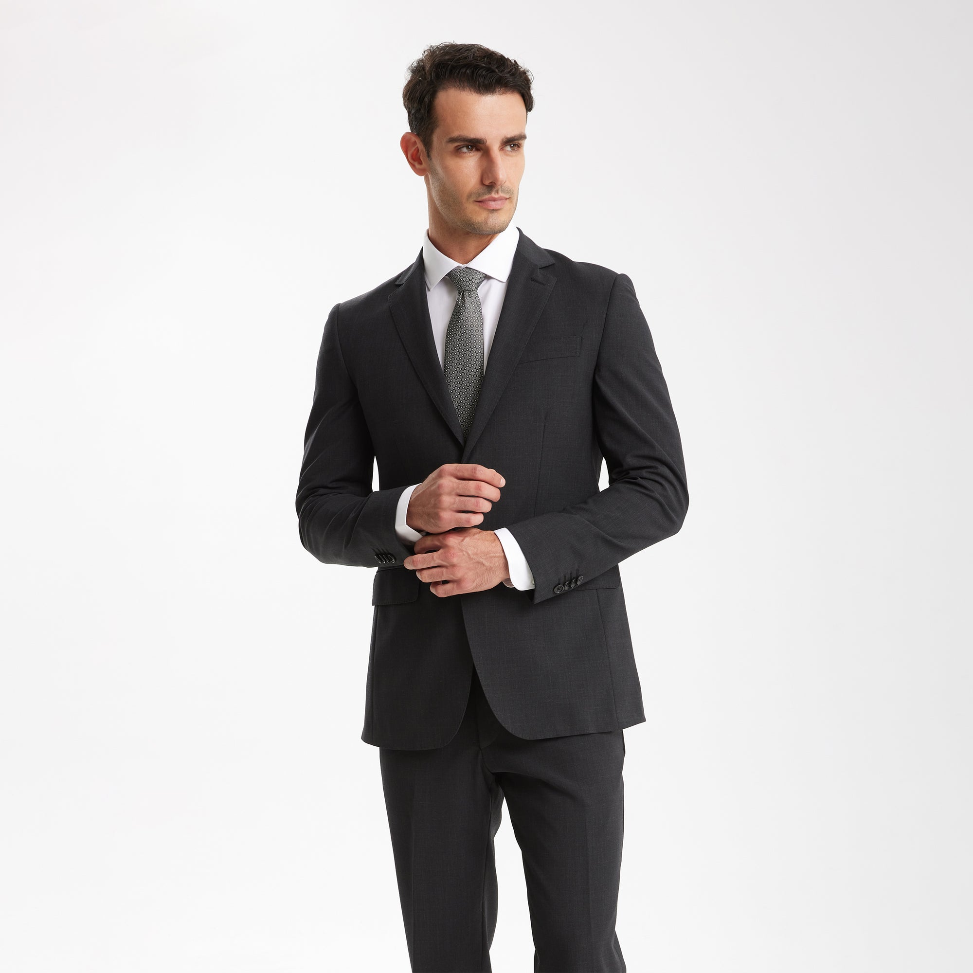 Charcoal Regular Fit Suit