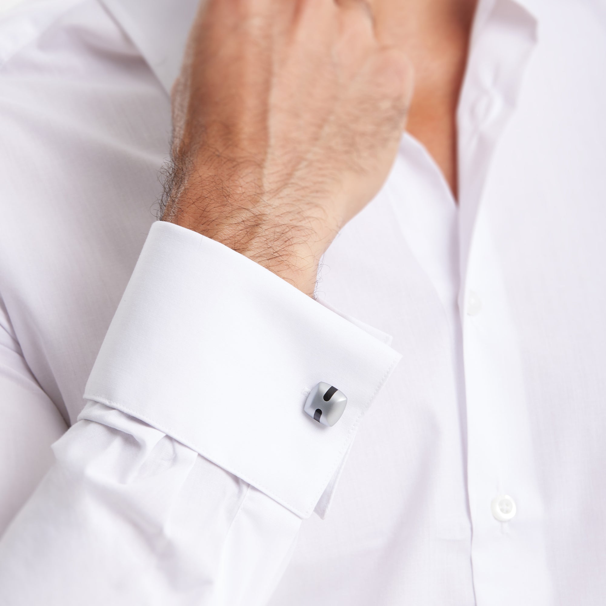 Cufflinks white shirt