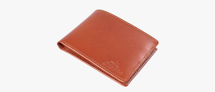 Camel Leather Wallet - Gentsuits