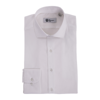 White Slim Fit Cotton Shirt - Gentsuits