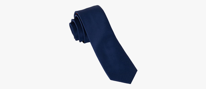 Navy Blue Silk Tie - Gentsuits