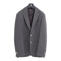 Gray Slim Fit Wool Blazer - Gentsuits