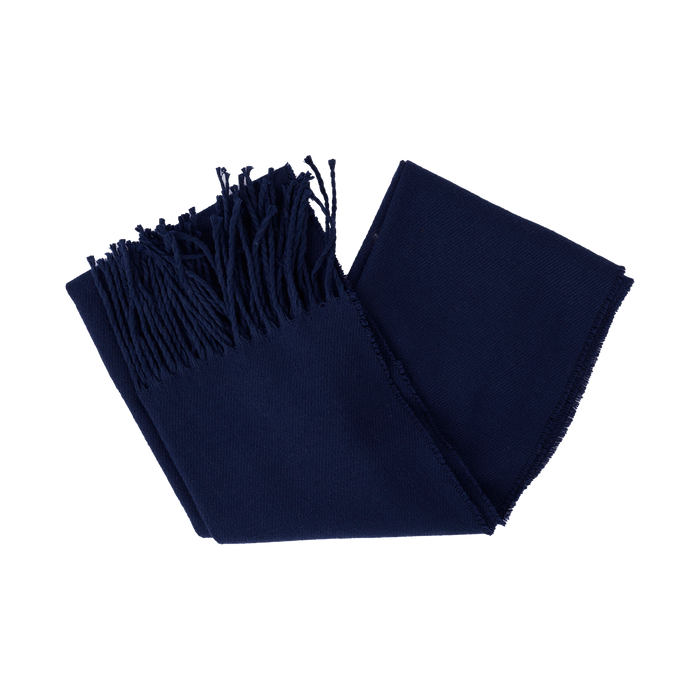 Navy Blue Wool scarf - Gentsuits