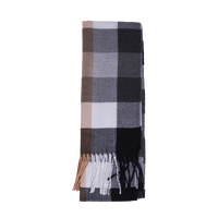 Squared Pattern Cotton Scarf - Gentsuits