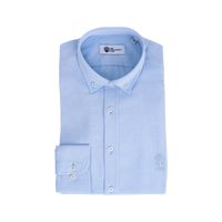Blue Slim Fit Cotton Shirt - Gentsuits